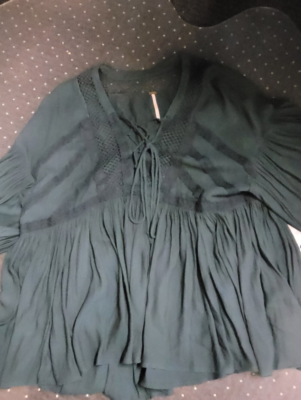 FREE PEOPLE SUPERCUTE BOHO STYLE BLOUSE